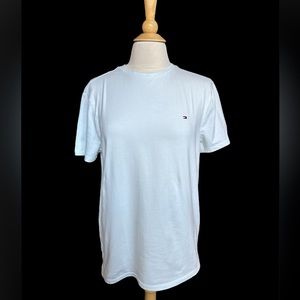 Tommy Hilfiger Men's Flag Crew Neck Tee, short sleeve light blue